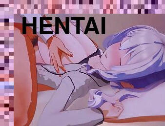 storatuttar, sekreterare, första-gången, hentai