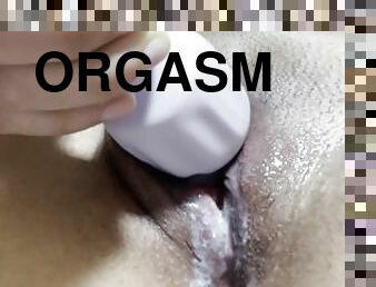 klitta, orgasm, fitta-pussy, amatör, leksak, sprut, petit, vått, saftig