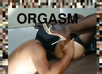 orgasm, strumpbyxor, kvinnligt-sprut, anal, slav, fötter, fetisch, rövhål, nylon, hårt