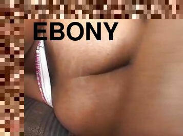 Hot Ebony With Big Tits Worships Her Boss's Big Black Dick