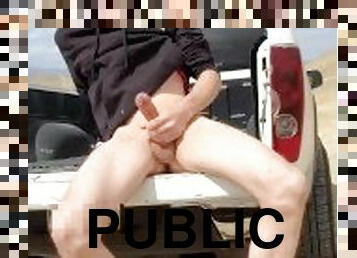 papa, masturbation, en-plein-air, public, amateur, ejaculation-sur-le-corps, énorme-bite, gay, cam, voyeur