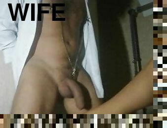 sexwife kicks tied husband in the balls ballbusting