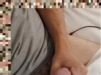 masturbation, amateur, ejaculation-sur-le-corps, énorme-bite, gay, branlette, ejaculation, solo, minet, banane