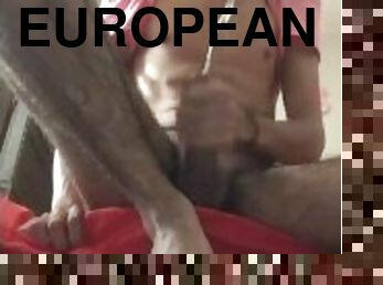 masturbation, cumshot, gay, fötter, sprut, europeisk, euro, fetisch, massiv, ensam