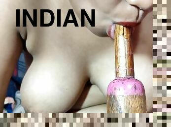 Slutty Indian stepsister wants to play with your penis in Hindi roleplay