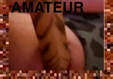 masturbation, chatte-pussy, amateur, jouet, belle-femme-ronde, joufflue, ejaculation, chatte, gros-plan