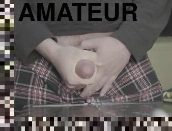 gigantisk, masturbation, amatör, cumshot, sprut, massiv, ensam