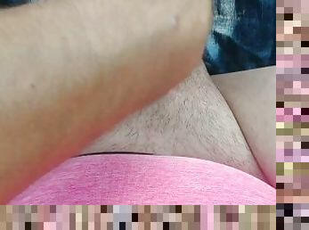 masturbation, amateur, bas, point-de-vue, solo