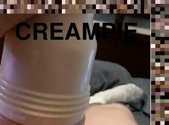 masturbation, amatör, gigantisk-kuk, creampie, ensam, oskuld, kuk