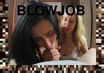Pov Threesome Blowjob And Cum Swallow