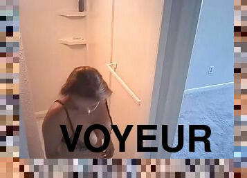 bañando, tetas-grandes, amateur, cámara, voyeur, ducha, oculto