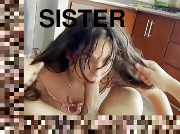 My Step Sister Gets Stuck And I Fuck Her Asshole