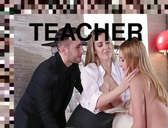 Kaisa Nord, Blonde Teacher And Marica Chanelle In Teaches Her Student Other Stuff Than Italian 13 Min