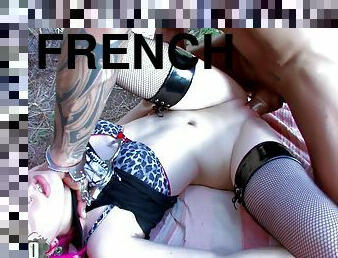 Pretty Little French Punk Girl Does Her