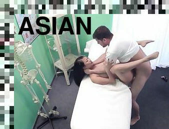Asian minx Sharon Lee screwed by cocky doctor