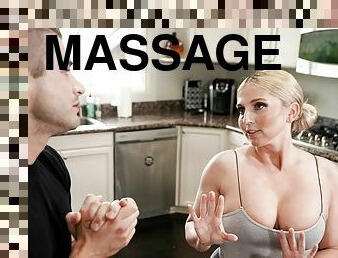 Sizzling blonde chick Christie Stevens gets fucked during a massage