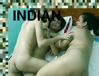 Desi Hot Boy Fucking Two Hot Girls Together! Indian Threesome Sex