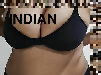 Curvy Indian Girl Stripping With Huge Boobs