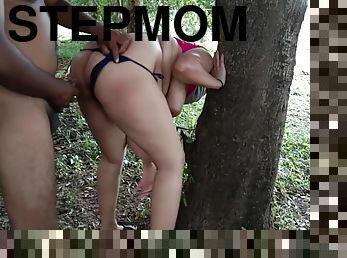 Fucking My Stepmom In Jungle Under The Tree Risky Public Sex