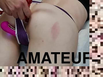 amateur, anal, jouet, maison, serrée