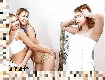 VIP4K. Three lesbians enjoy lovemaking with pussy licking