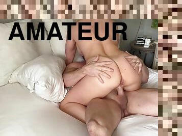 Intense homemade real amateur sex - romantic, rough, HD, full length! Super hot couple