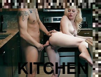Twerking And Kinky Panty Fuck In Kitchen Leads To Anal Sex And Cum On Ass