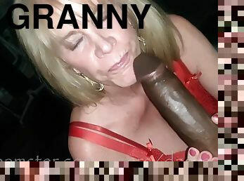 Hot granny sucks bbc