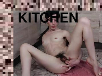 Maria Rosa Masturbates On Her Kitchen Counter