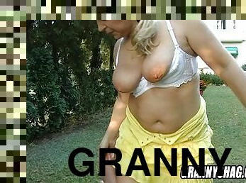 orgasme, granny, hôtel, exhibitionniste