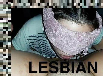 coño-pussy, lesbiana, ojos-vendados