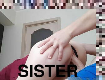 Sister, my cock missed you... Would you like to take it in your mouth a little?