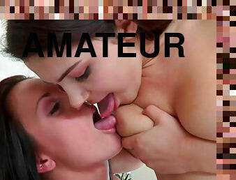 chatte-pussy, amateur, ejaculation-sur-le-corps, lesbienne, couple, fantaisie, humide, réalité