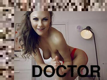 Sexy doctor Tina Kay and her patient Jordi El Niño Polla