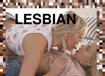 fisse-pussy, lesbisk, ung-18, blond, røvhul