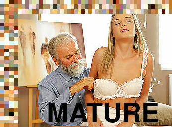 OLD4K. Old daddy enjoys fantastic intercourse with...