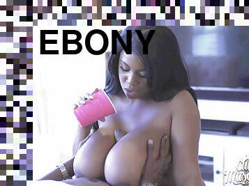 Ebony big breasty woman