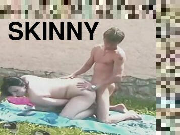 Skinny Youngster Fucks Chubby Mom