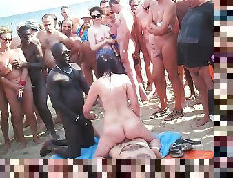 allaperto, pubblici, giovanissime, gangbang, sesso-di-gruppo, spiaggia, scopate