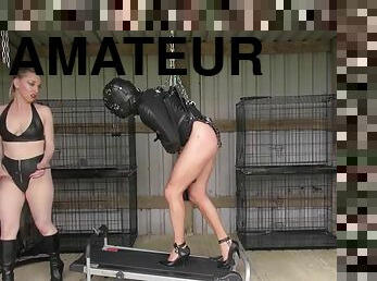 Mistress and her poor slave gets punished kinky way