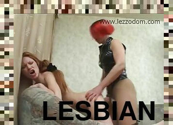 Lesbian strapon domination