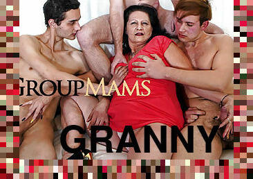 Hold on to your Cocks, Granny’s Back in Town! at GroupMams