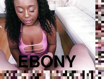 Ebony Girl Blows Prick - POV oral sex clip