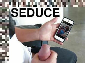 Dude steals babe's phone to seduce her into riding his dick