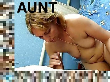 Very Hot aunt gets her love tunnel penetrated