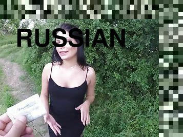 Shy Russian teen Lita Phoenix fucks for cash