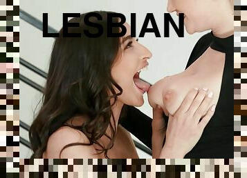 coño-pussy, babes, lesbiana, con-los-dedos, besando, fetiche, acción