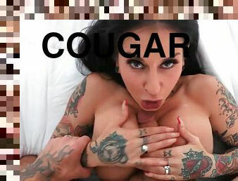 Passionate sex with inked cougar Joanna Angel
