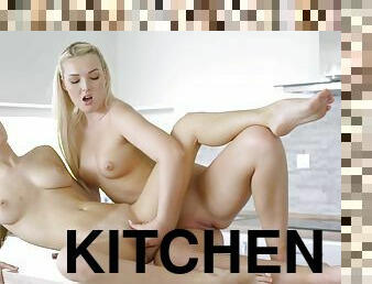 Nubile Lovers Kitchen Scissoring 2 - Lesbea