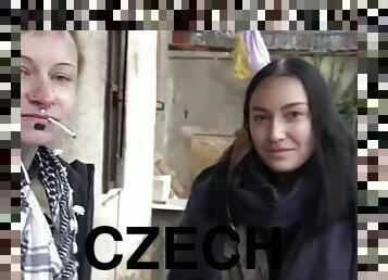 Czech Streets Dude Fucks Sisters